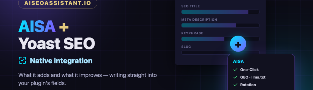 AISA + Yoast SEO integration: what it adds and improves
